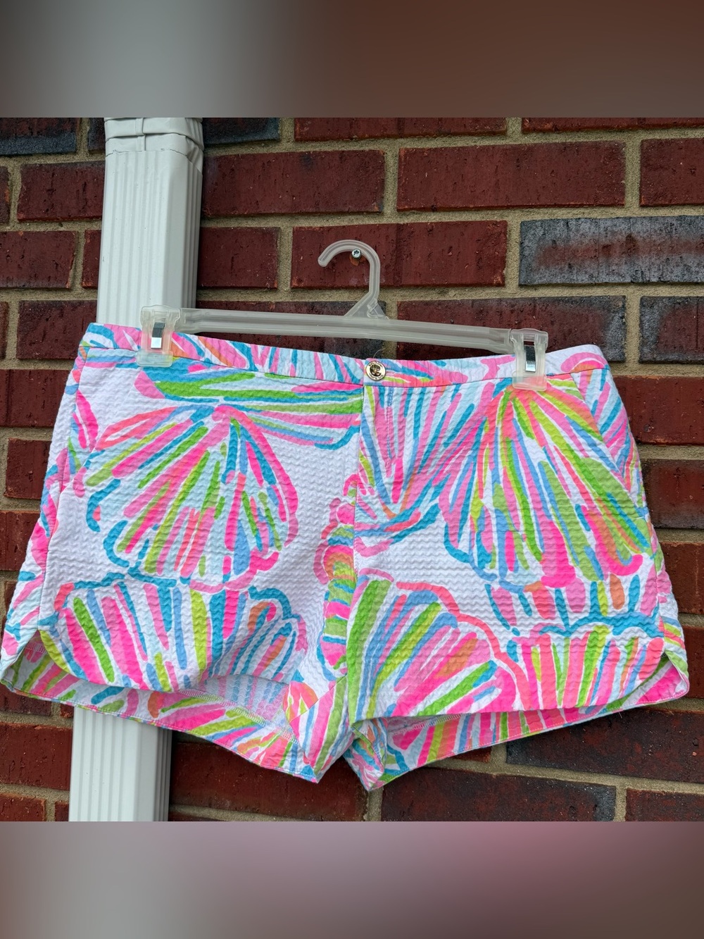 Lilly Pulitzer Textured Adie Short Multicolor Summer Shellabrate Print 12 Shorts